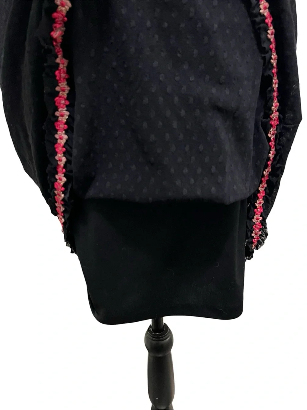 🚫SOLD🚫 Vintage Betsey Johnson New York Sheer Swiss Dot Mesh Floral Slip Dress - Picture 10 of 13